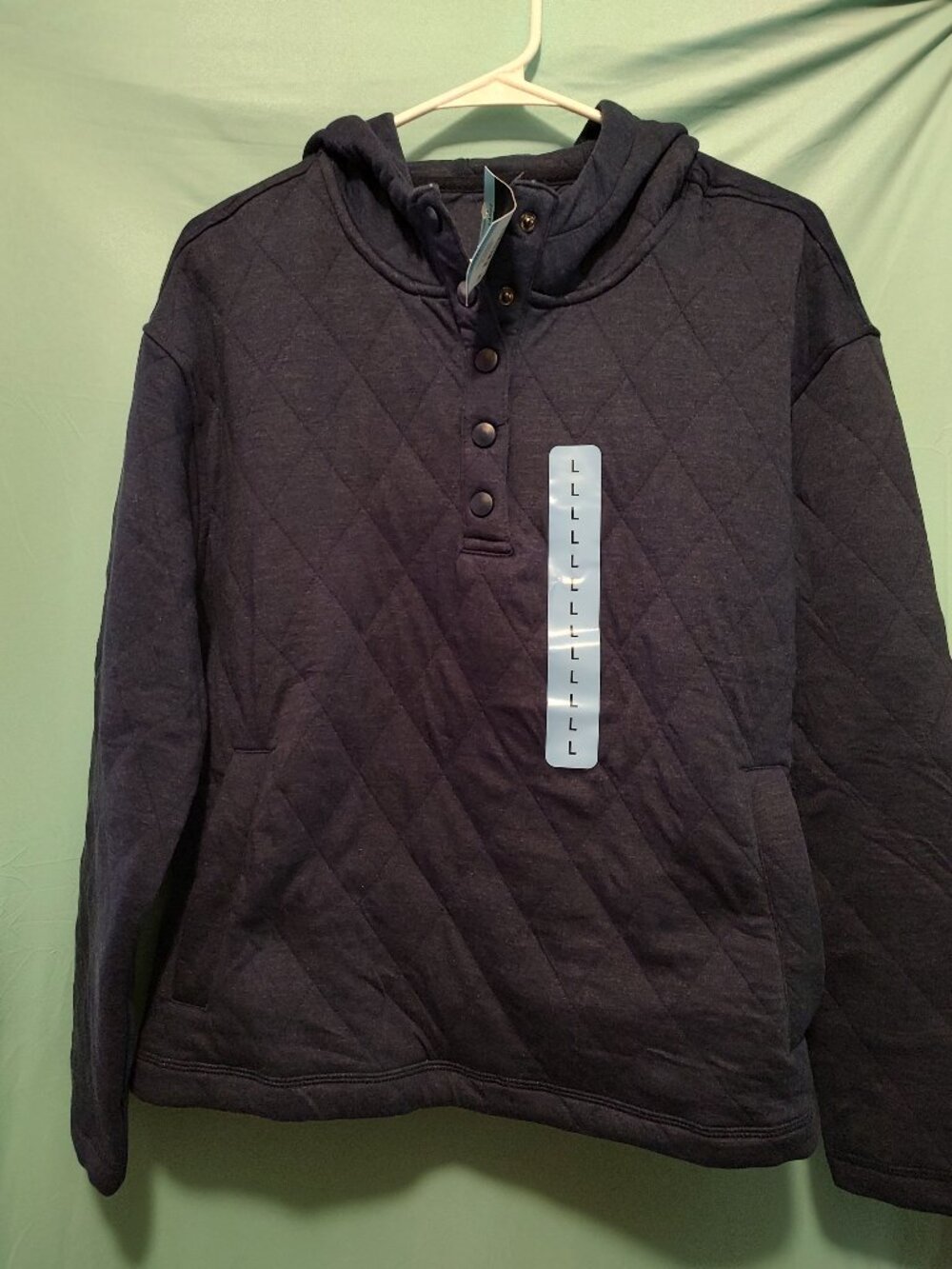 Ladies Lands End quilted pullover